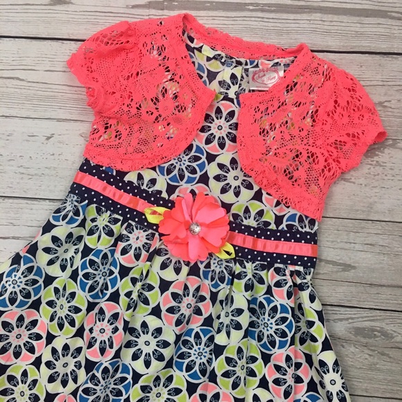 Sugah & Honey Girls 4T Dress With Cardigan - Picture 2 of 16